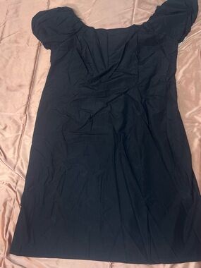 a new day Black Puff Sleeve Maxi Dress